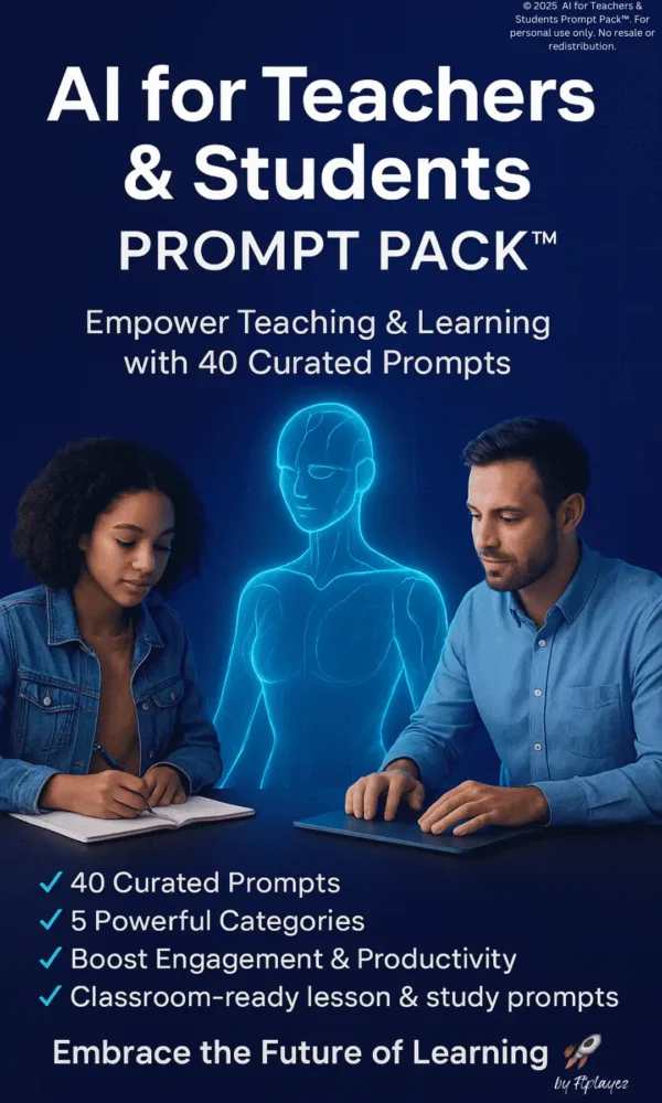 ftplayez AI for Teachers & Students Prompt Pack™