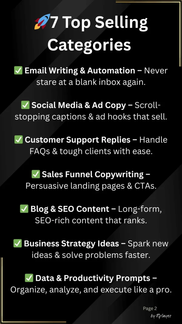 ftplayez Prompt & Profit: The Business Automation Pack