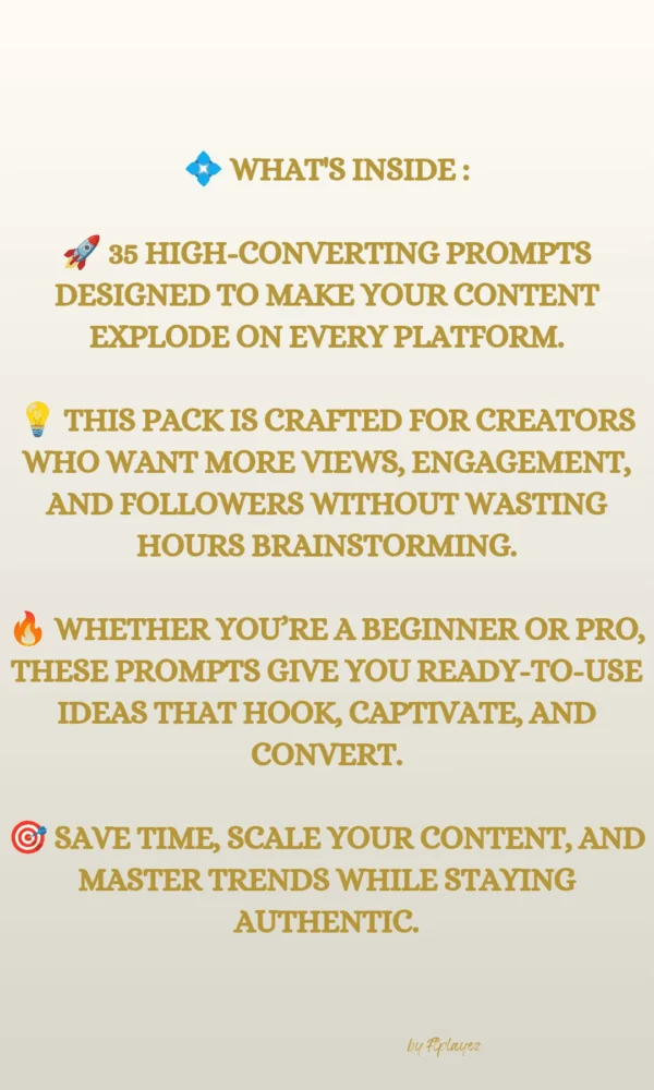 ftplayez content creator viral prompt pack