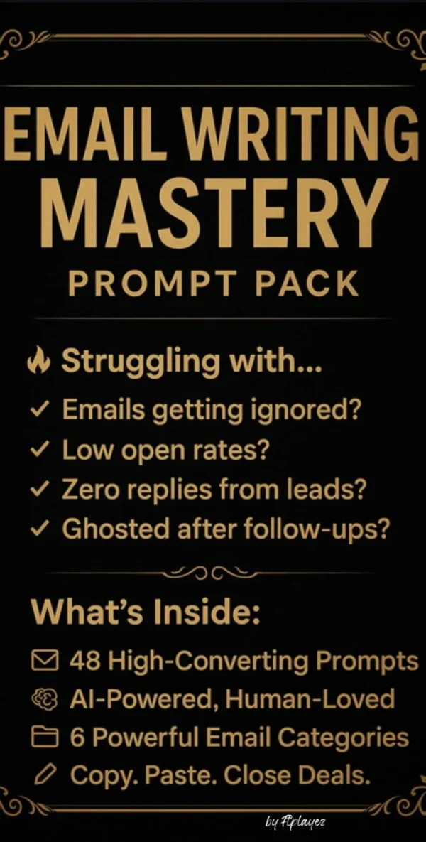 ftplayez Email Writing Mastery Prompt Pack