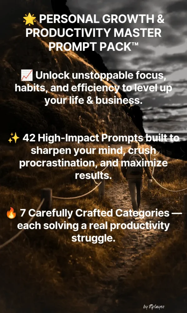 ftplayez Personal Growth & Productivity Master Prompt Pack™