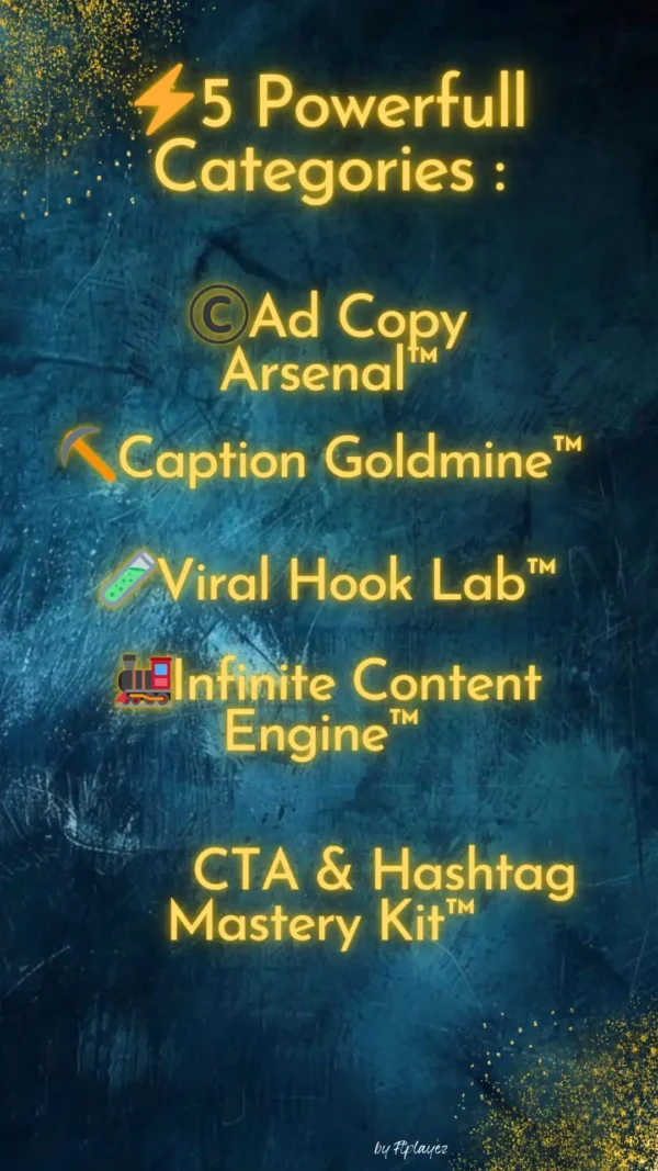 ftplayez Viral Content & Ad Copy Prompt Pack