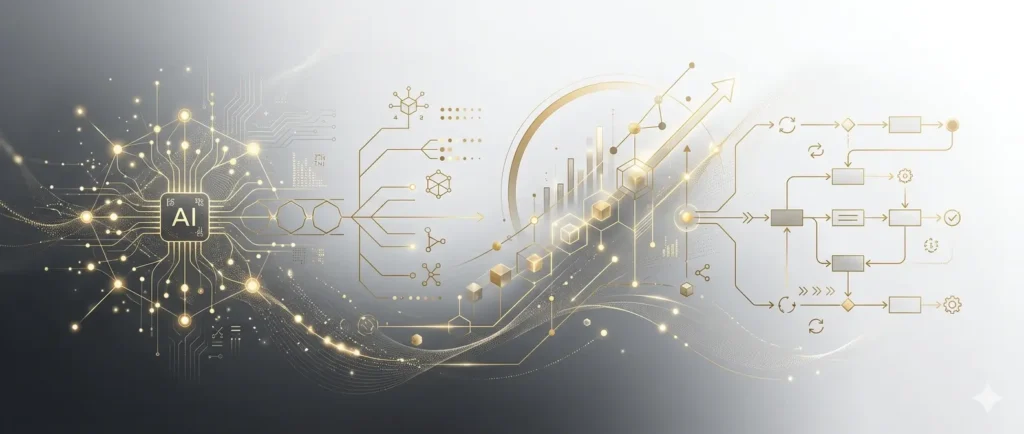 AI systems, digital learning, and structured growth background for creators and professionals.